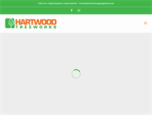 Tablet Screenshot of hartwood-treeworks.com